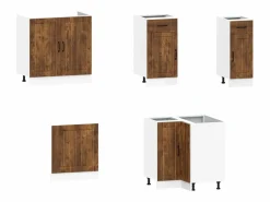 vidaxl Mueble cocina Kalmar roble ahumado 11 pzas madera contrachapada