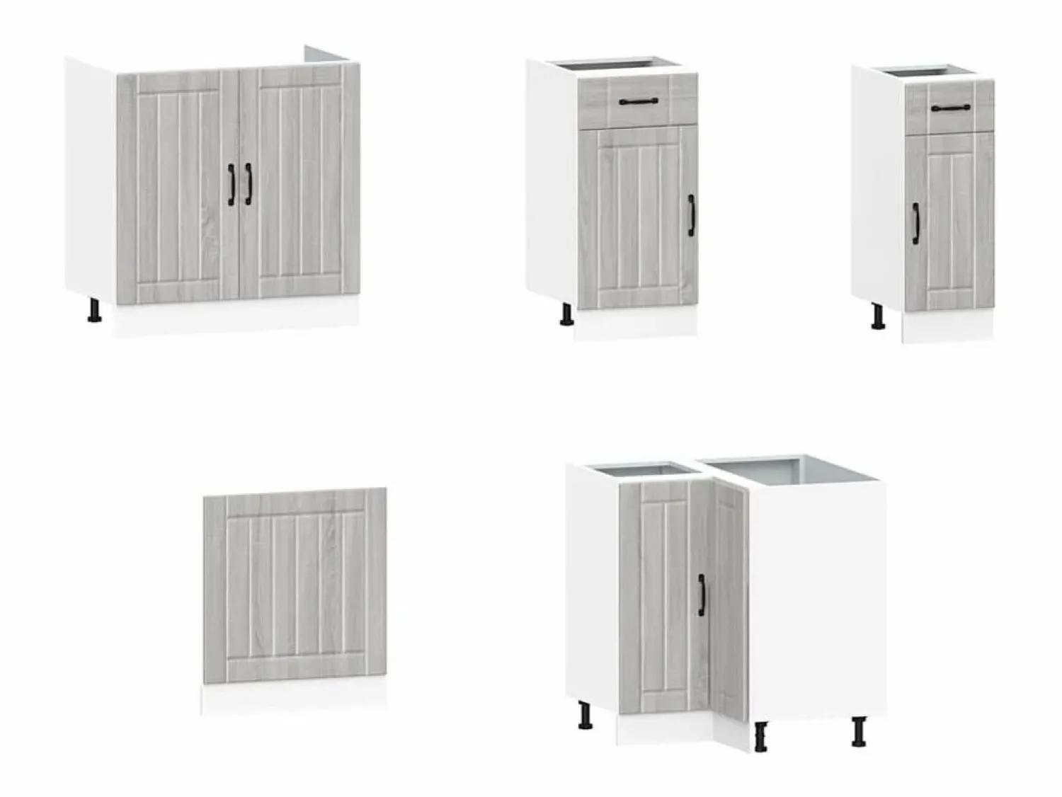 vidaxl Mueble cocina Kalmar sonoma 11 pzas madera contrachapada