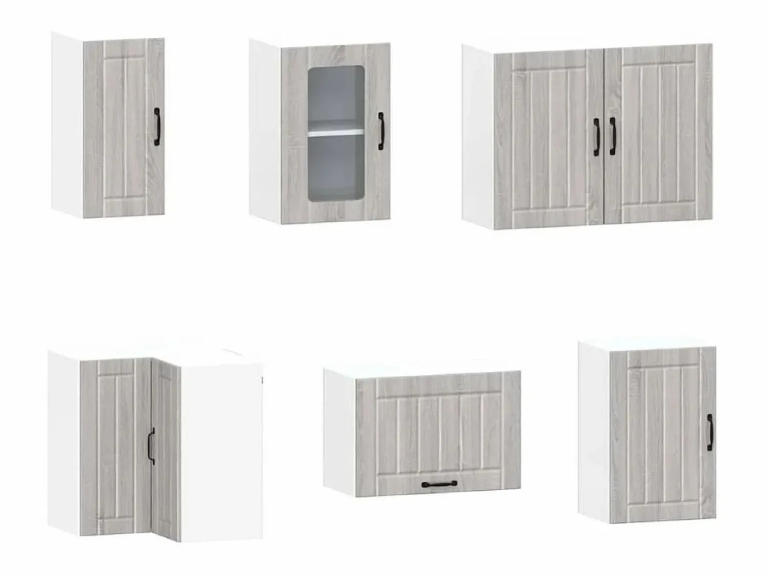 vidaxl Mueble cocina Kalmar sonoma 11 pzas madera contrachapada
