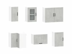 Discount Mueble cocina Lucca hormigón 11 pzas madera contrachapada Cocina Completa