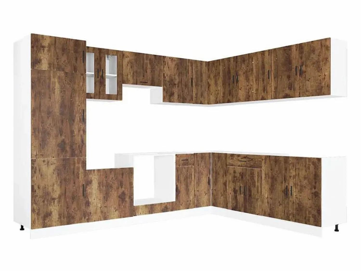 Best Mueble cocina Porto roble ahumado 14 pzas madera contrachapada Cocina Completa