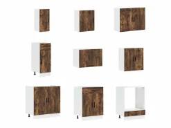 Best Mueble cocina Porto roble ahumado 14 pzas madera contrachapada Cocina Completa