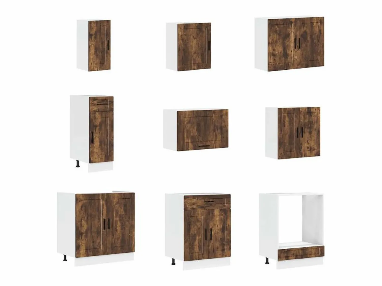 Best Mueble cocina Porto roble ahumado 14 pzas madera contrachapada Cocina Completa