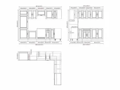 Best Mueble cocina Porto roble ahumado 14 pzas madera contrachapada Cocina Completa