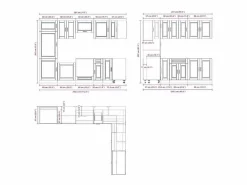 Online vidaxl Mueble cocina Porto sonoma 14 pzas madera contrachapada Gris