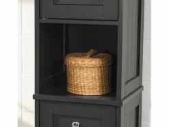 Hot Mueble Columna de baño, Armario Baño Alto Estanterías de Baño-2 Puertas y 1 Cajón 32 x 30 x 170 cm FRG236-DG ES Columna De Baño