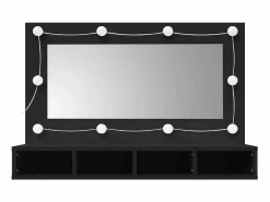 Sale Mueble con espejo y LED 90x31,5x62 cm Mueble De Pared Para Baño