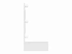 New Mueble con espejo y luces LED 90x31,5x62 cm Mueble De Pared Para Baño