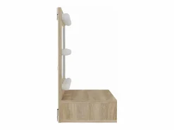 Online Mueble con espejo y luces LED roble Sonoma 60x31,5x62 cm Mueble De Pared Para Baño