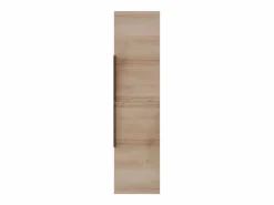 Clearance Mueble con lavabo simple y columna - Color roble claro natural - 60 cm - NISAYA Conjunto De Baño