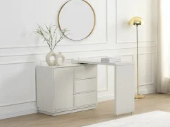 Vente-unique Mueble con rincón giratorio, 3 cajones y 1 puerta en MDF - VELANTO