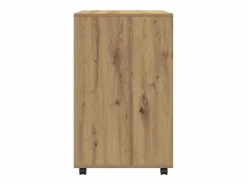 New Mueble con ruedas de roble hecho a mano 60x48x81 cm madera de ingeniería Armario Oficina