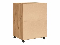 New Mueble con ruedas de roble hecho a mano 60x48x81 cm madera de ingeniería Armario Oficina