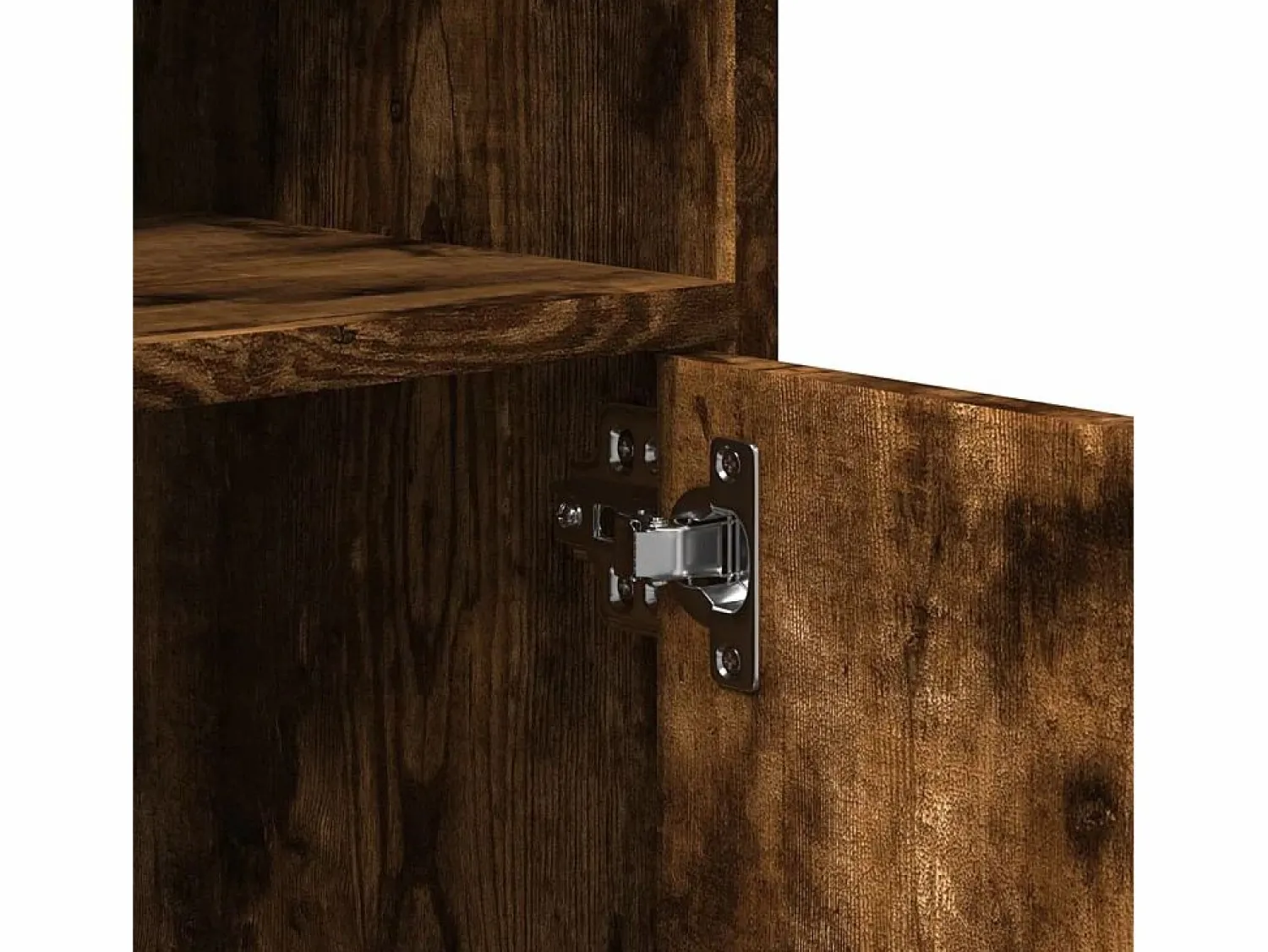 Hot Mueble con ruedas de roble ahumado 60x48x81 cm madera de ingeniería Marru00f3n
