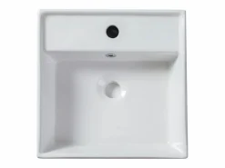 Best Mueble con un lavabo suspendido con lavabo sobre encimera cuadrado, , L80 cm, DORIONI Mueble De Baño Simple