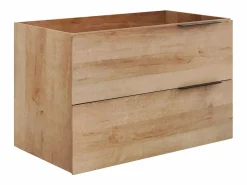 Vente-unique Mueble con un lavabo y columna - - 80 cm - NISAYA