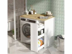 Online Les Tendances Mueble cubrelavadora de aglomerado melamínico Rock Multicolor