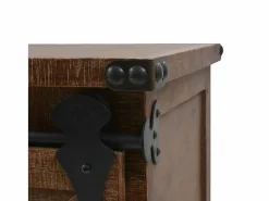 vidaxl Mueble de almacenaje madera maciza abeto marrón 64x33,5x75 cm
