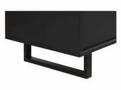 Discount Mueble de almacenamiento XL LOFT – 3 puertas y 1 nicho – y roble claro – Patas de metal – L127 x H180 x P50 cm Vitrina Para Vajilla