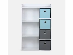 Sweeek Mueble de almacenamiento para niños 4 cestas