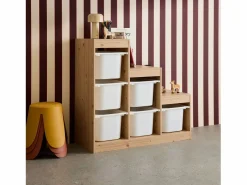 Sweeek Mueble de almacenamiento infantil escalera, 6 cajones de