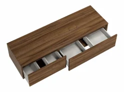 Online Vente-unique Mueble de baño - Ancho 150 x Alt. 32 cm - - ISAURE Color natural oscuro