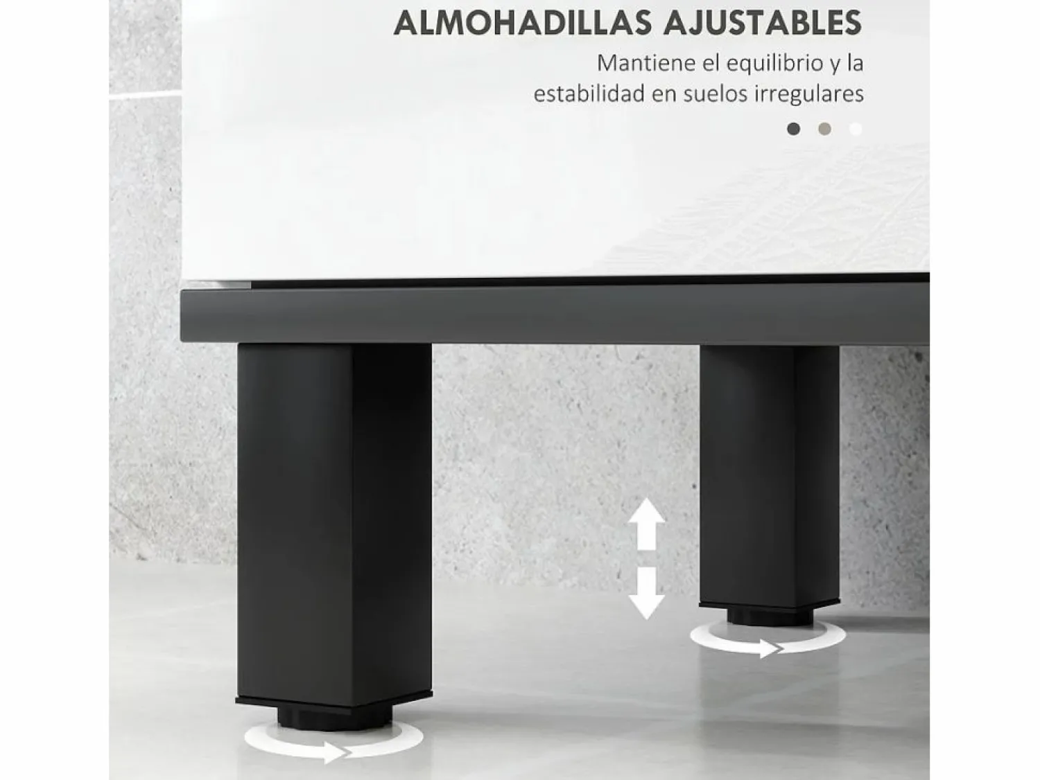 Homcom Mueble de baño Amalfi 2 puertas blanco/ 60x80x34 cm