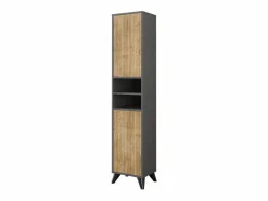 Sale Mueble de baño antracita/roble de montaña 38x30x180 leano Columna De Baño