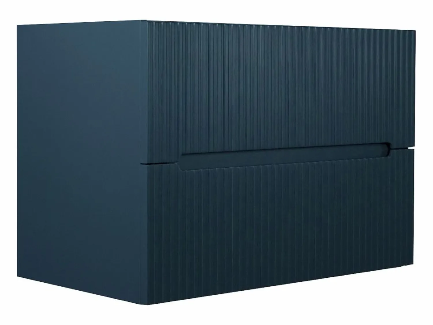 Sale Mueble de baño bajo lavabo suspendido azul, 80 cm, PAVANI Mueble De Lavabo