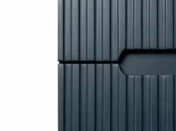 Sale Mueble de baño bajo lavabo suspendido azul, 80 cm, PAVANI Mueble De Lavabo
