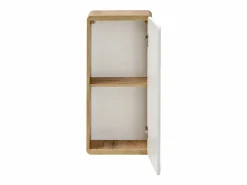 Best Mueble de baño, color natural y blanco, Ancho 35 x Prof. 22 x Alt. 75 cm, ARUBA Columna De Baño