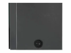 vidaxl Mueble de baño con espejo LED 89x14x62 cm Gris