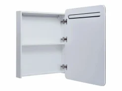 New Mueble de baño con espejo LED 60x11x80 cm Mueble De Pared Para Baño