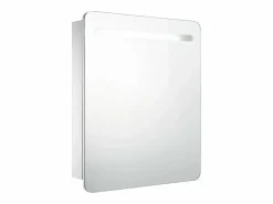 Online vidaxl Mueble de baño con espejo LED 68x9x80 cm Blanco