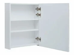 New Mueble de baño con espejo LED 50x13,5x60 cm ES430564 Blanco