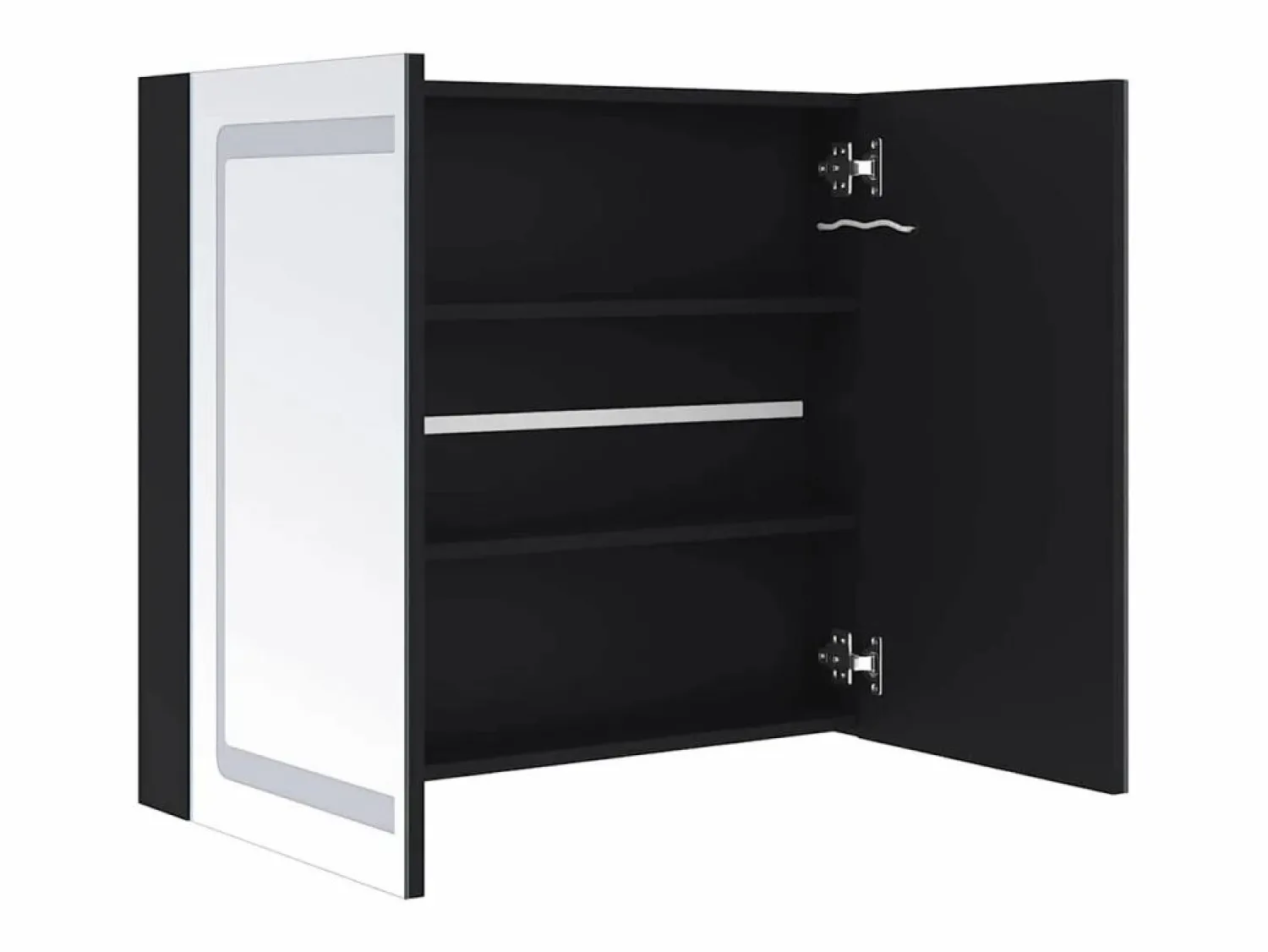 vidaxl Mueble de baño con espejo LED 80x12,2x68 cm