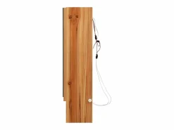 vidaxl Mueble de baño con espejo LED MDF roble 80x15x60 cm