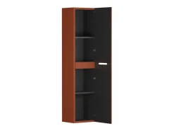 New Vente-unique Mueble de baño con lavabo suspendido y columna, rayado , 120 cm, PAVANI Terracota