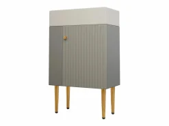 Merax Mueble de baño con lavabo - 55 x 31 x 91,5 cm - con 2 cajones - MDF - + blanco