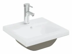 New Mueble de baño con lavabo incorporado y grifo roble Sonoma Estantería Sobre Inodoro