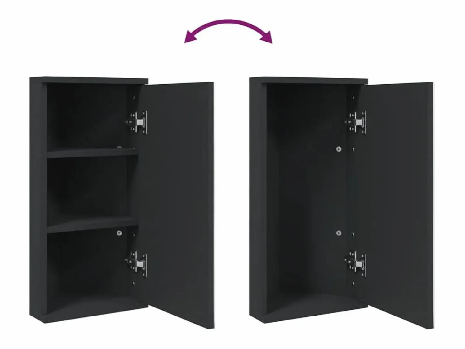 vidaxl Mueble de baño de esquina con espejo 30x24x60 cm