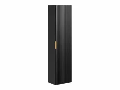 Vente-unique Mueble de baño de pared ZEVARA de 4 estantes con diseño ranurado, color