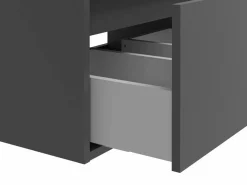 Discount Vente-unique Mueble de baño flotante bajo lavabo de baño, color , Ancho 150 x A32 cm, ISAURE Gris antracita