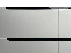 Vente-unique Mueble de baño flotante con doble lavabo encastrable, , 120 cm, SELITA