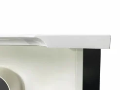 Vente-unique Mueble de baño flotante con doble lavabo encastrable, , 120 cm, SELITA