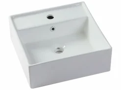 New Vente-unique Mueble de baño flotante con lavabo, color azul noche, 94 cm, TEANA Azul oscuro