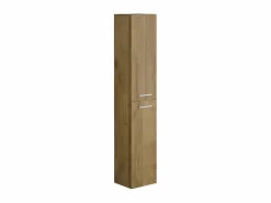 Vente-unique Mueble de baño flotante con lavabo y columna, , KAYLA