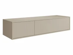 Vente-unique Mueble de baño flotante doble lavabo, color , L150 x H32 cm, ISAURE