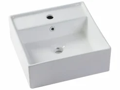 Vente-unique Mueble de baño flotante doble lavabo, gris, Ancho 150 x Alt. 32 cm, ISAURE