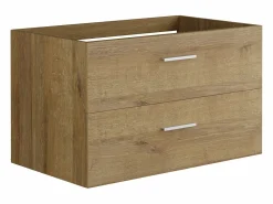 Vente-unique Mueble de baño flotante natural claro - 80 cm - KAYLA